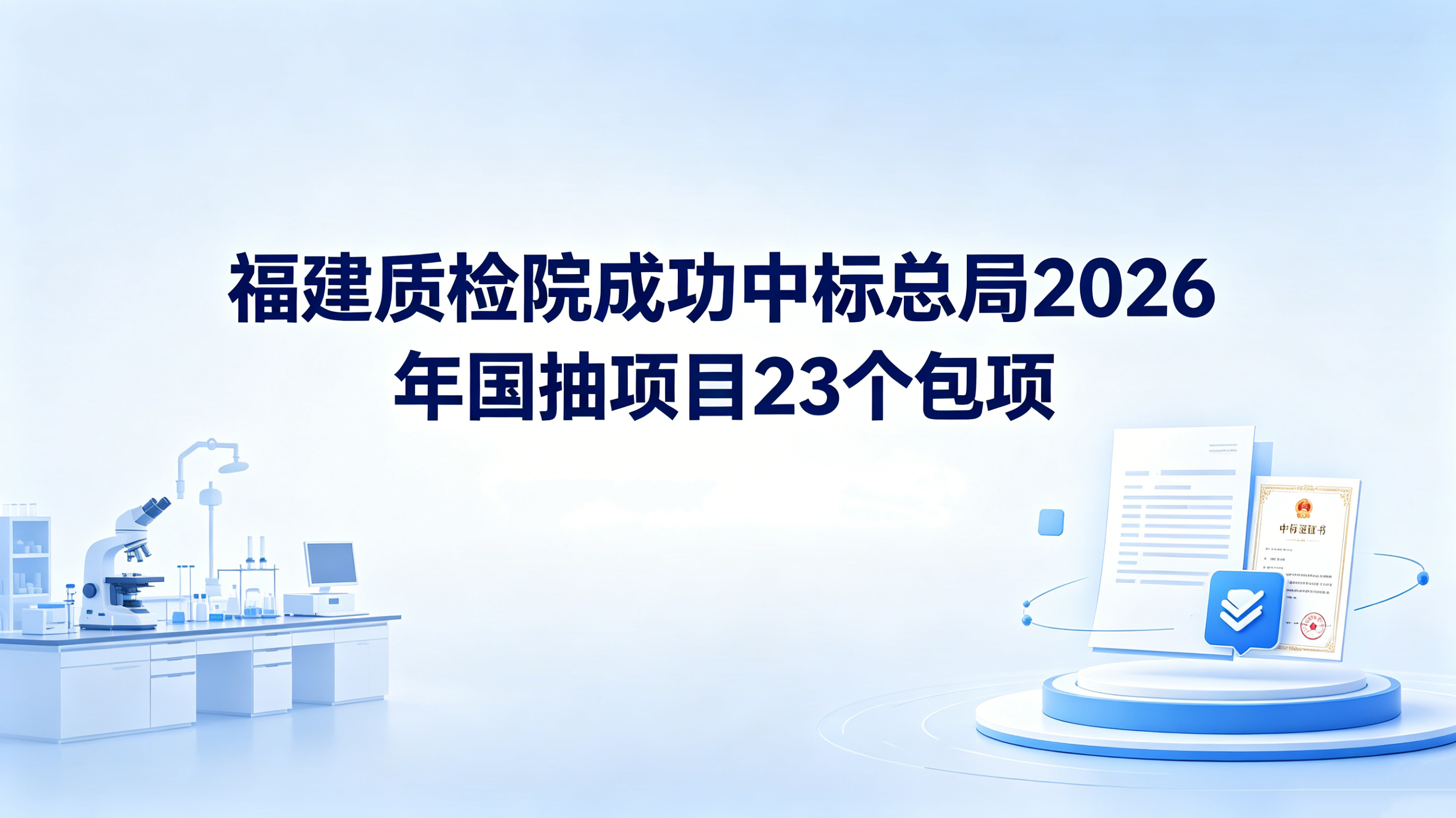 会员风采|我会常务理事福建质检院成功中标